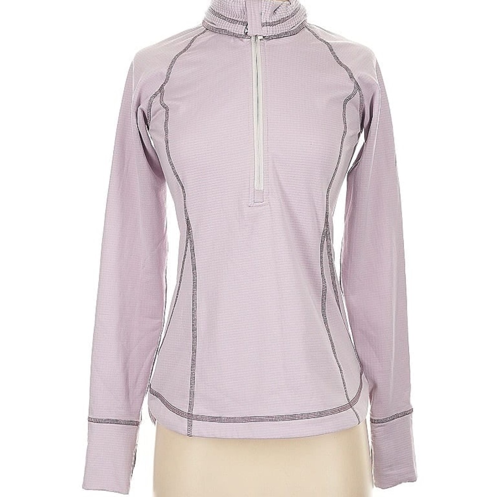 Eddie Bauer Lavender Quarter-Zip Pullover